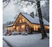 ECD Germany Guirlande de Noël Stalactite, Rideaux pour Intérieur/Extérieur | Décoration Lumineuse à Glaçons, 3,5 m, 528 LED Lumière Blanc Chaud, Éclairage en Grappe Décoratif, Minuterie, Protection IP44
