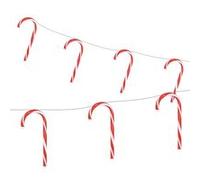 ECD Germany Guirlande Lumineuse LED de Noël en Forme de Canne à Sucre, 28 LED, 7 Bâtons de