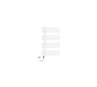 ECD Germany Iron EM Design Radiateur avec Élément Chauffant Électrique 300W - 600 x 1000 Weiß G