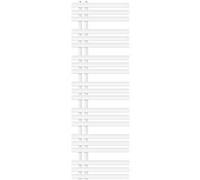 ECD Germany Iron EM Design Radiateur Sèche-Serviettes - 500 x 1600 mm - Blanc - Chauffage Blanc