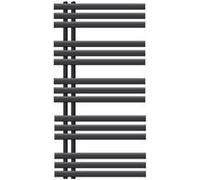 ECD Germany Iron EM Design Radiateur Sèche-Serviettes - 600 x 1200 mm - Anthracite - sans Elément Chauffant Electrique - Sèche Serviette pour Salle de Bain