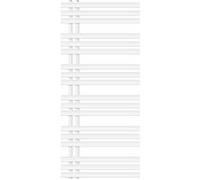 ECD Germany Iron EM Design Radiateur Sèche-Serviettes - 600 x 1400 mm - Blanc - Radiateur Weiß G