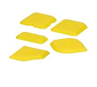 ECD Germany Kit 5 Lisseurs de Joint en Silicone Enlève-joints Outils de Calfeutrage Instruments Lissage Joints en Silicone et l'Acrylique Set de Grattoirs à Joints pour le Silicone Spatule à Lisser