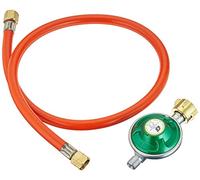 ECD Germany Klarstein Tuyau de gaz + réducteur de pression, accessoires/pièce de rechange pour barbecue à gaz, régulateur de gaz liquéfié type A310i / A300i, 50 mbar, 1/2", Allemagne, avec tuyau de