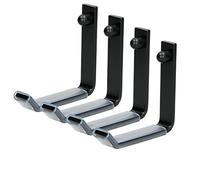 ECD Germany Lot de 4 supports muraux en acier anti-corrosion pour pneus 105 x 105 mm Matériel de montage inclus