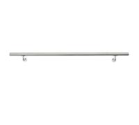 ECD Germany Main Courante pour Escalier 160 cm 42 mm - Argent - en Acier Inoxydable Brossé (V2A) - Ronde