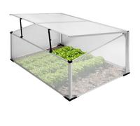 Mini Serre de Jardin sans Fond à 2 Trappes 100x60x40 cm en Polycarbonate