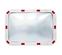 Miroir convexe circulation trafic avec réflecteurs support inclus 40 x 60 cm miroir G