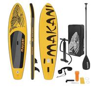 ECD Germany Planche de Stand Up, Paddle Gonflable Makani, 320x80x15 cm, Jaune, PVC, jusqu'à 120 kg, Planche de Surf, Pompe Sac de Transport Accessoires, Planche à Pagaie Sup Board, Différents Modèles