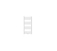 ECD Germany Radiateur Design Sahara Non Electrique - 400 x 800 mm - Blanc - Connexion Central - sans Kit de Raccordement - Forme Droit - avec Kit de Montage Mural - Sèche-Serviettes Salle de Bain