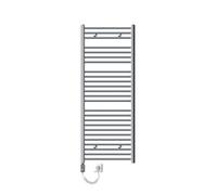 ECD Germany Radiateur électrique 600 x 1500 mm tige droite chromée sèche-serviettes 1200W