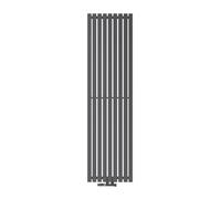 ECD Germany Radiateur Panneau Vertical Stella 480x1800 mm Anthracite avec Thermostat et Kit de Raccord Mural/Version d'Angle