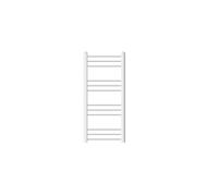 ECD Germany Radiateur Porte Serviettes mural Radiateur Sèche-serviettes coudé 400 x 800 mm blanc avec connexion latérale