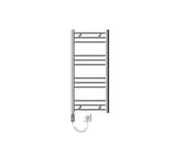 ECD Germany Radiateur Porte Serviettes Mural Radiateur Sèche-Serviettes coudé 400 x 800 mm Chrome électrique 600W