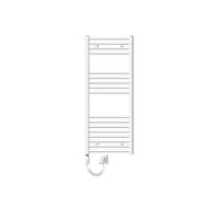 ECD Germany Radiateur Porte Serviettes Mural Radiateur Sèche-Serviettes coudé 500 x 1200 mm Blanc électrique 1200W