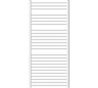 Radiateur Sèche-Serviettes Design Sahara - 750 x 1500 mm - Blanc - Connexion