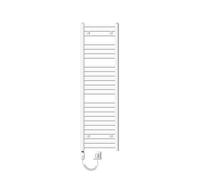 ECD Germany Radiateur Sèche-serviettes électrique 400 x 1500 mm Barre courbée blanc 900W