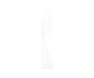 ECD Germany Radiateur Stella Non Électrique - 260 x 1800 mm - Blanc - Connexion Central - sans Kit de Raccordement - Design Panneau Plat - avec Kit Montage Mural - Sèche-Serviettes Salle de Bain