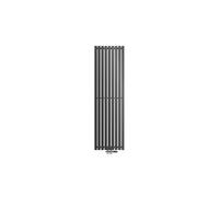 ECD Germany Radiateur Stella Non Electrique - 480 x 1600 mm - Anthracite - Connexion Central - avec Kit de Raccordement au Sol et Thermostat - Design