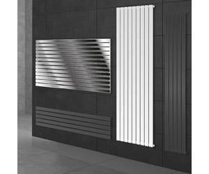 ECD Germany Radiateur Stella Non Électrique - 480 x 1600 mm - Anthracite - Connexion Central - sans Kit de Raccordement - Design Panneau Plat - avec Kit Montage Mural - Sèche-Serviettes Salle de Bain