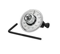 ECD Germany Rapporteur d'angle de Rotation de Voiture, Instrument de Mesure d'angle 360°, Goniomètre 1/2", Clé Dynamométrique de Torsion, Bras Réglable d'Entraînement, Indicateur Couple, Outil Garage