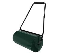 ECD Germany Rouleau à Gazon en Acier, Vert, Remplissable par Eau ou Sable, Capacité 50 litres, Largeur 59,5 cm, Diamètre 31,5 cm, Compacteur Manuel avec Racleur Anti-Saletés, pour Nivelage du Jardin
