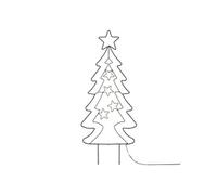ECD Germany Sapin de Noël á LED 87 cm, 90 LEDs, Blanc Chaud, avec Minuterie 6 Heures,