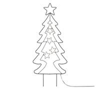 ECD Germany Sapin de Noël á LED 87 cm, 90 LEDs, Blanc Chaud, avec Minuterie 6 Heures,