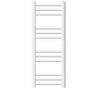 ECD Germany Radiateur de salle de bain - 300 x 800 mm - blanc - droit avec raccordement latéral - Sèche-serviettes - pas électrique
