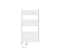 ECD Germany Sèche-serviettes électrique - 750 x 1200 mm - blanc - droit avec raccordement latéral - radiateur 1200W
