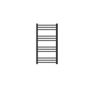 ECD Germany Sèche-serviettes Sahara - 500 x 800 mm - anthracite - droit avec raccordement latéral - radiateur sèche-serviettes