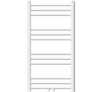 ECD Germany Sèche-Serviettes Sahara Non Électrique - 500 x 800 mm - Blanc - Connexion Weiß G