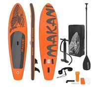 ECD Germany SUP Board Stand Up Paddle Surf Gonflable Makani | 320x82x15 cm | charge 150kg | PVC | Orange | Planche de Surf
