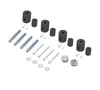 ECD Germany Support de Fixation pour Radiateurs Design Iron Em, Anthracite, Matériel de Montage, Accessoires Kit de Suspension Mural Chauffe-Serviettes et Sèche-Serviette Salle de Bain