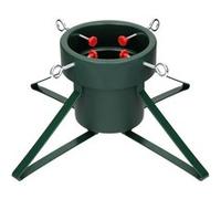 Autres accessoires de décoration ECD Germany Support de Sapin de Noël avec Bac à Eau et 4 Vis de Blocage, Vert Foncé, Base
