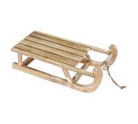 ECD Germany Traîneau Décoratif avec LED de Noël 50,5x13,5x23,5 cm - Décoration en Bois Braun G