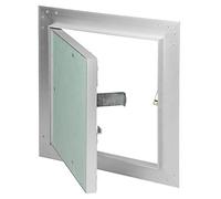 ECD Germany Trappe de Révision Visite 200 x 200 mm - Plaque de plâtre 12,5mm - Porte Mur de Maintenance Panneau Volet Inspection Nettoyage Entretien de Accès Contrôle 20x20cm pour locaux humides