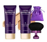ecdf maquillage corporel,body coverage perfector,perfecteur de teint complet avec pinceau,couverture des tatouages imperméable,maquillage couvrant les cicatrices des jambes et corps (Ivory+Wheat)
