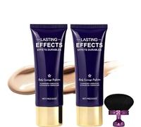 Ecdf Maquillage Corps,Ecdf Fond De Teint Jambes Waterproof,Fond De Teint Corps,Fond De Teint Essence,Maquillage Pour Les Jambes Et Du Corp Avec Pinceau,For Tattoo Cover up Natural (Ivory+Mid)
