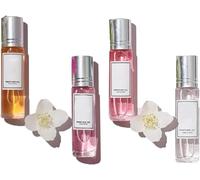 ECDF Pheromone Parfum Femme 10 ml, Eclat De Femme Elixir De Pheromone, Parfum Vanille Femme, Eau De Parfume, Longue Durée, Miniature Parfume Pheromones Pour Femmes Attire Homme (4PC)