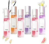 Ecdf Pheromone Parfum Femme,Eclat De Femme Elixir De Pheromone,Parfum Au Pheromone Pour Femme,Mini Parfume Pheromones Pour Femmes Attire Homme,Huile Parfumée Corps,Roll-On Parfume (6PC)