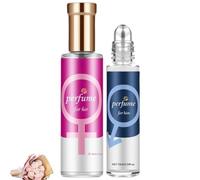 Ecdf Pheromone Parfum Original,2025 Nouveau Pheromone Parfum Pour Femme Et Homme,Alpha Pheromoné Parfume,Roll On Et Spray,Parfums Longue Durée,Unique,Tempérament élégant Confiant (Homme A+Femme B)