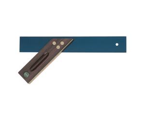 ECE Équerre à onglet de précision L. manche 300 mm avec chanfrein bois de palissandr Quantité:1