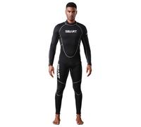 ECELEN Combinaison de Plongée Homme 3MM Néoprène-Zip Arrière-Surf,Plongée,Natation,Anti-Froid,Anti-UV 4-Noir XXL
