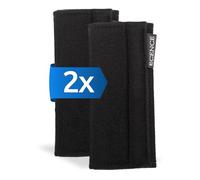 ECENCE 2 Protège Ceinture Voiture Enfant Coussin de Ceinture | Rembourré Confortable Lavable Réutilisable Pour enfants et adultes Noir