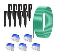 ECENCE 3m câble périphérique + 5X Connecteur + 10x Piquets de Terre pour Fixation, Kit d’Accessoires et de réparation pour Robot-Tondeuse Utilisation Universelle