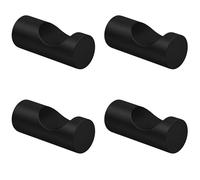 ECENCE 4 Crochets Porte-Serviettes Patère Salle de Bain Inox 304 Noir | À visser Vis et chevilles incluses Acier inoxydable 304 Haute qualité Robuste
