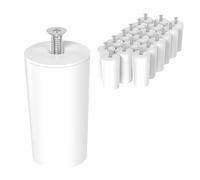 ECENCE Butée tampon pour volets roulants, set de 20 pièces 40mm avec vis Blanc, butée, protection de volet roulant complète