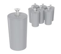 ECENCE Butée Tampon pour Volets roulants, Set de 8 pièces 40mm Gris | Protection de volet roulant complète avec vis