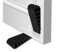 ECENCE Cale porte lot de 2 pièces - bloc porte premium en TPR avec support autocollant - ultra antidérapant - pour toutes portes et tous types de sol